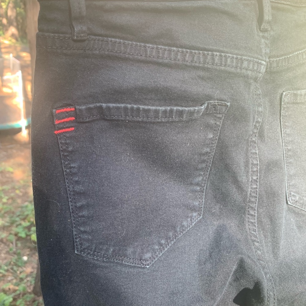 BDG Urban Outfitters cropped stretch black high waisted boyfriend jeans - Picture 5 of 8